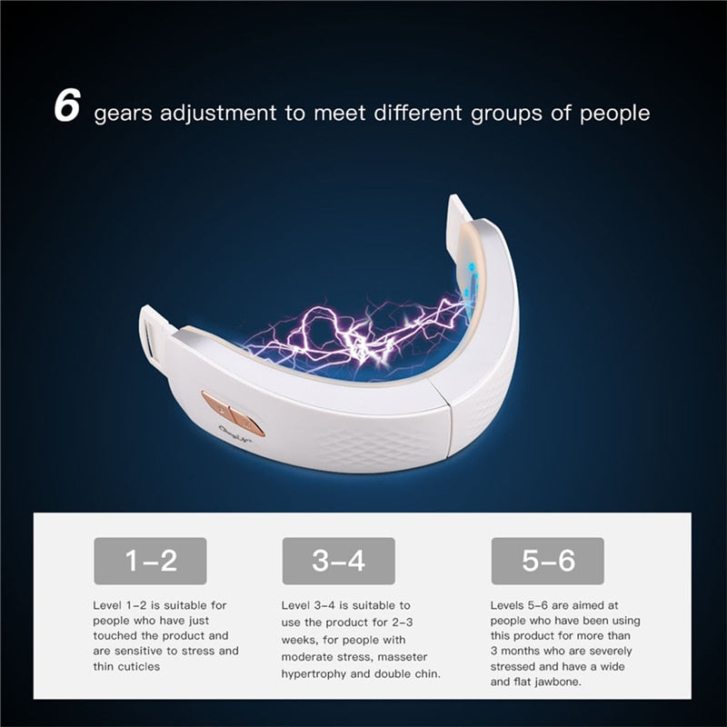 Double Chin V-shaped Lift Belt Machine LED Photon Therapy Facial Lifting Device.