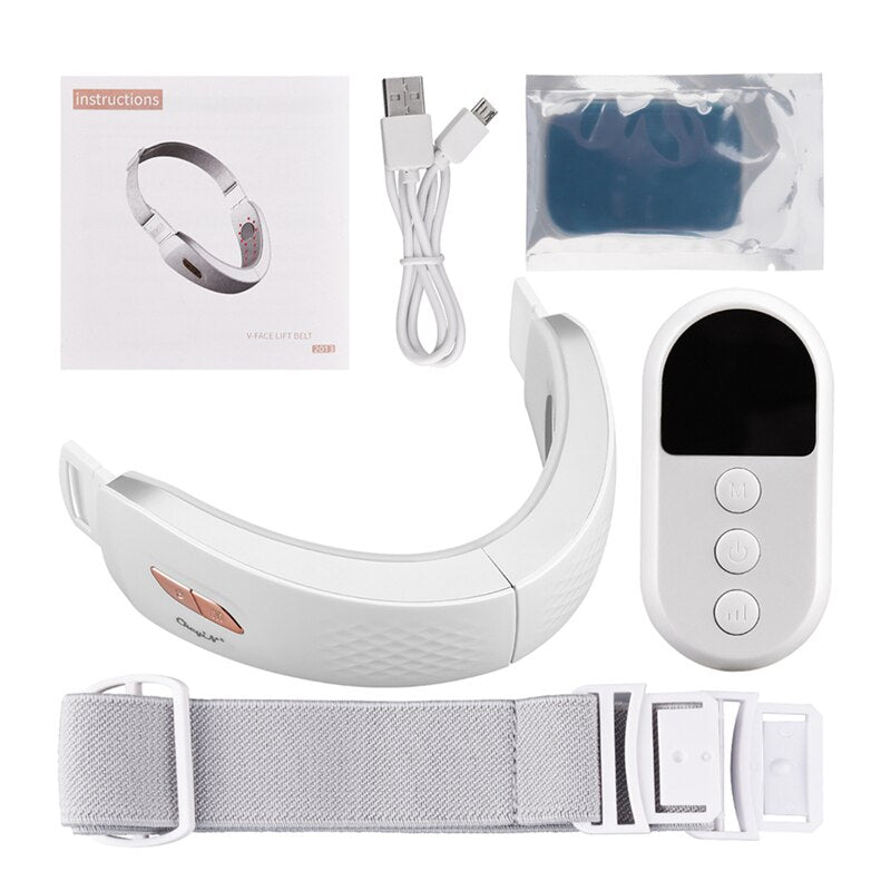 Double Chin V-shaped Lift Belt Machine LED Photon Therapy Facial Lifting Device.