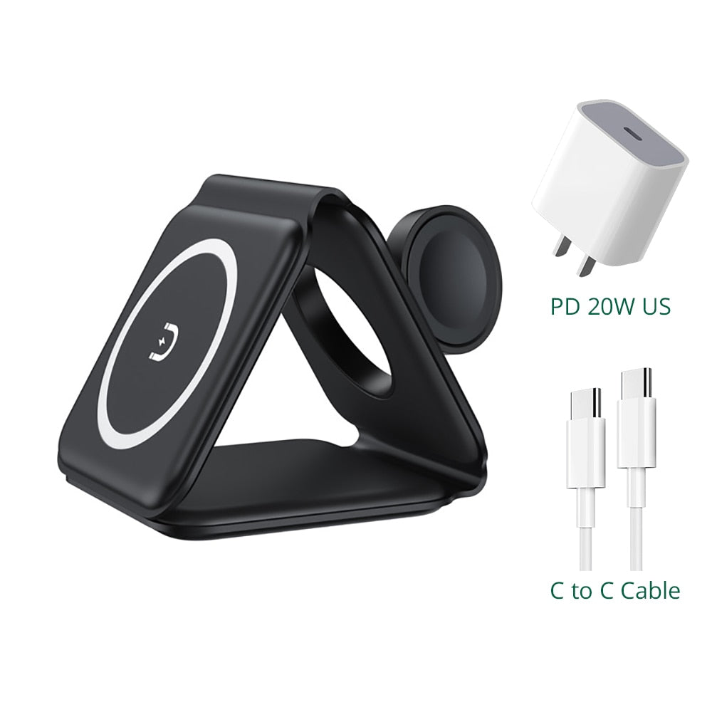 Folding 3 in 1 Wireless Charge Stand