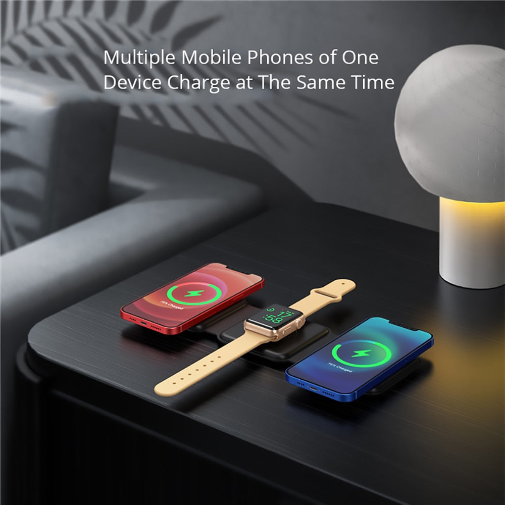 Folding 3 in 1 Wireless Charge Stand