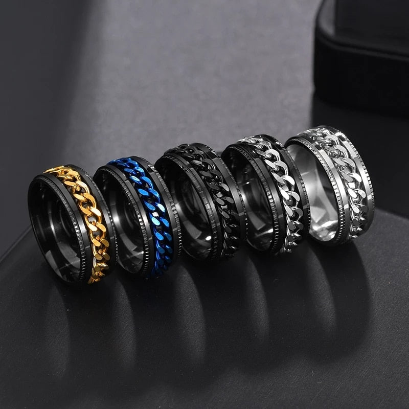 UNISEX Rotating Anxiety Fidget Rings